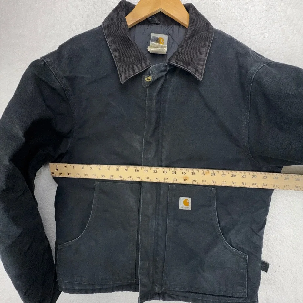 Carhartt Sandstone Jacket Arctic Quilt Lined Mens Large 44 J02 BLK Black